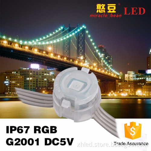 RGB full color amusement decorated led pixel high brightness 0.3W 5VDC 20mm led pixel